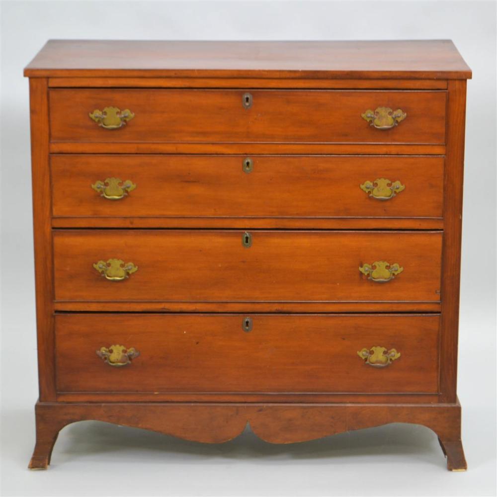 LATE FEDERAL CHERRY CHEST OF DRAWERSLATE 33b843