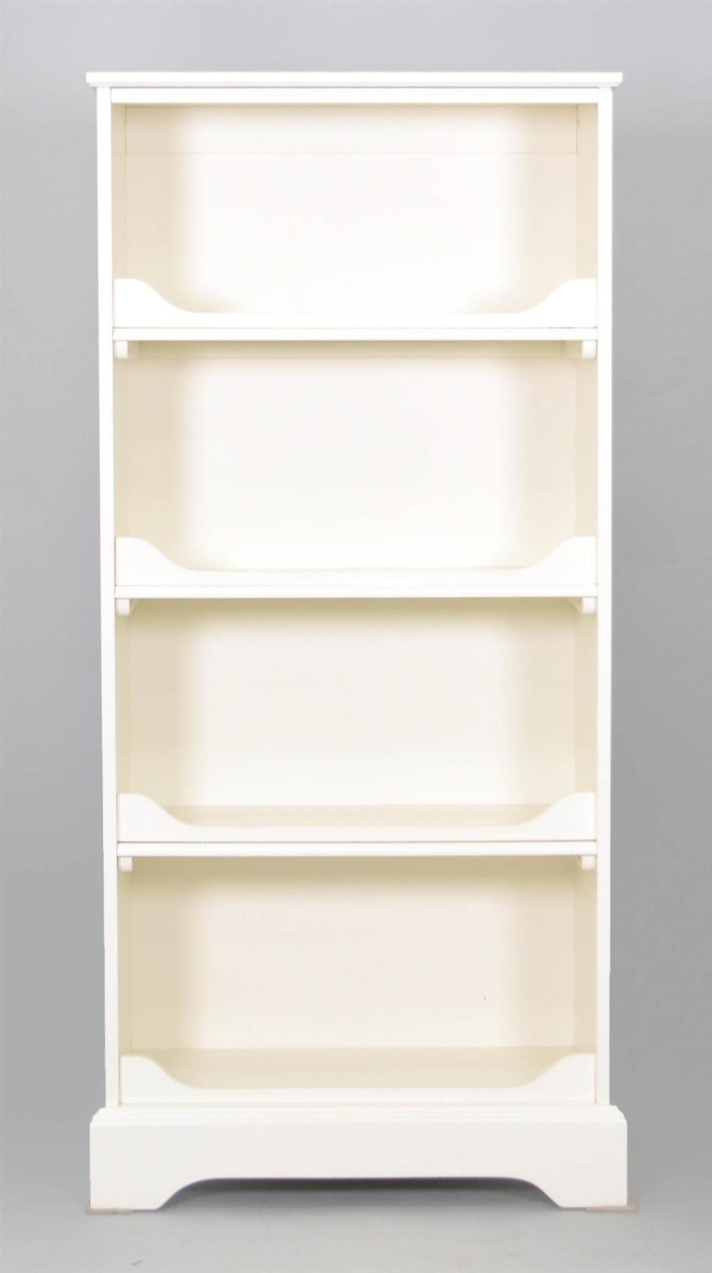 CONTEMPORARY WHITE PAINTED BOOKSHELFCONTEMPORARY 33b864