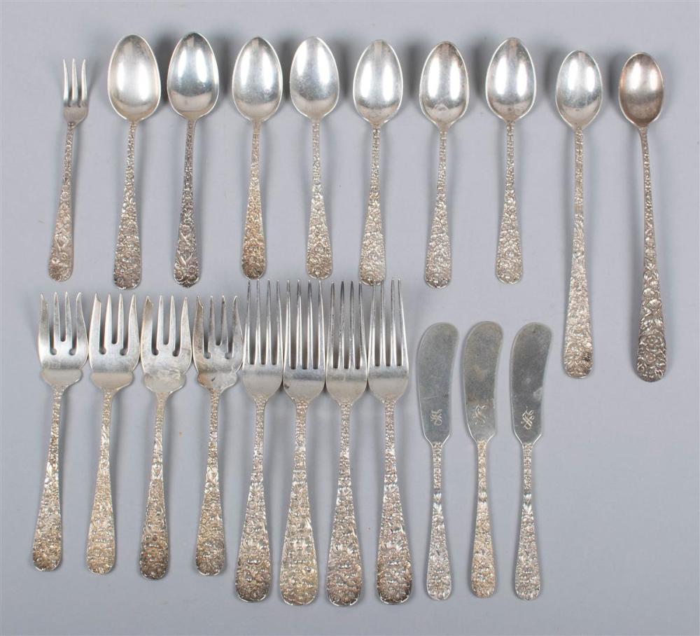 20 PIECES OF STIEFF SILVER REPOUSSE  33b89b