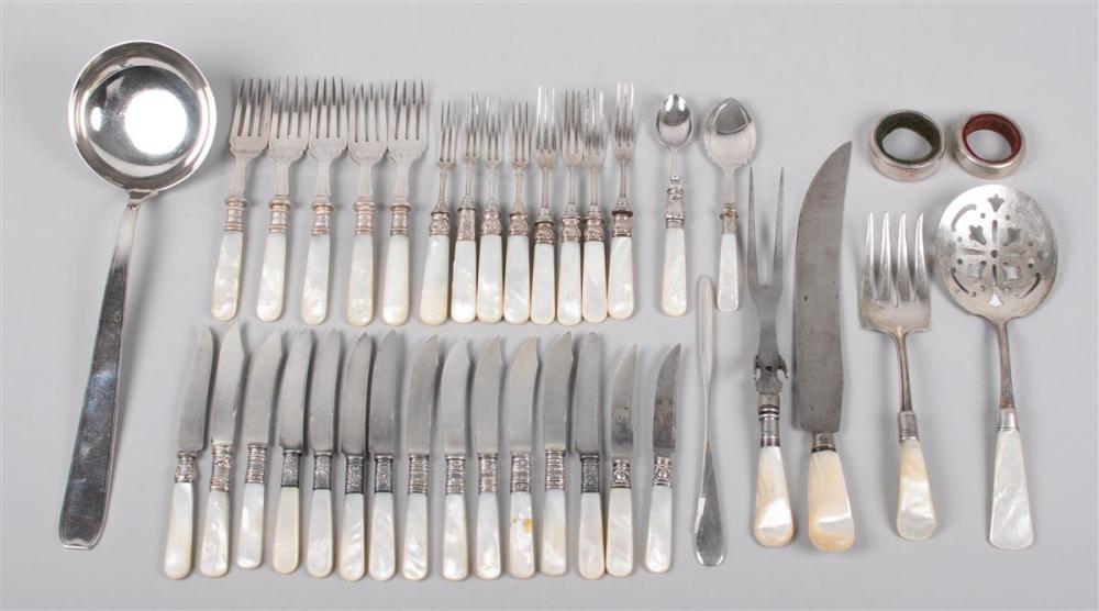 COLLECTION OF PEARL-HANDLED FLATWARE