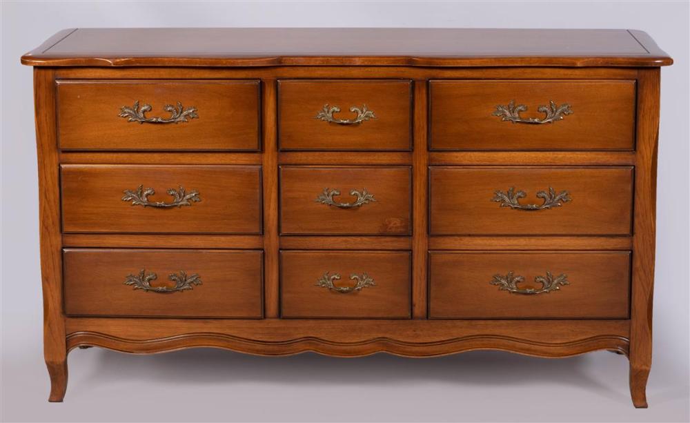 LOUIS XV STYLE MAHOGANY LONG CHESTLOUIS