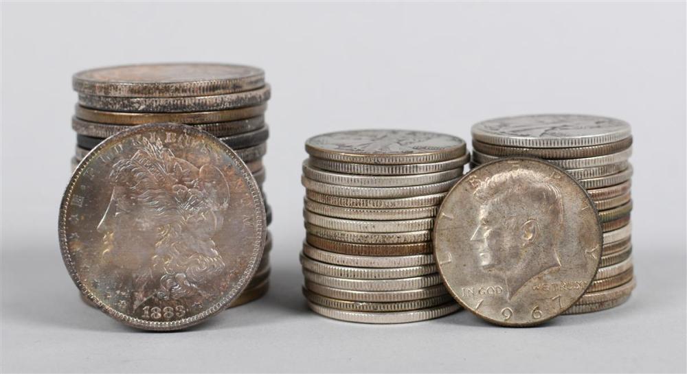 49 AMERICAN SILVER DOLLAR AND HALF 33b912