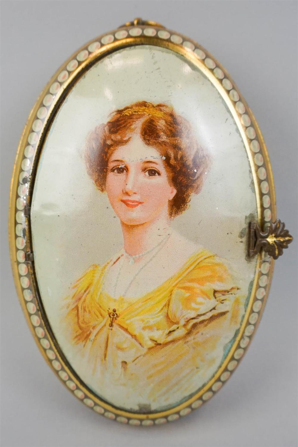 OVAL PORTRAIT TIN HUNTLEY AND 33b91a