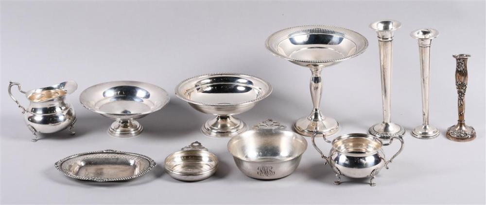 GROUP OF AMERICAN SILVER TABLE