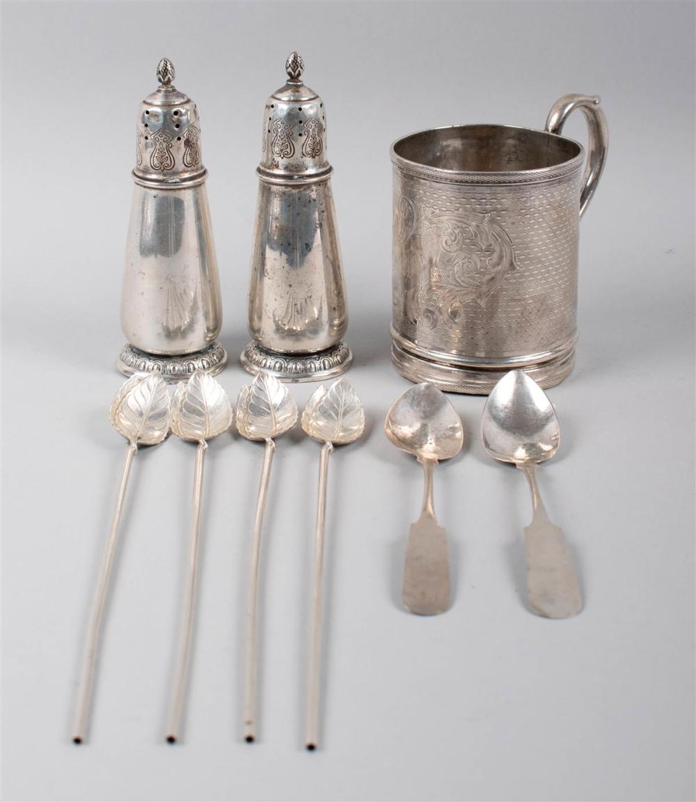 GROUP OF AMERICAN SILVER TABLE