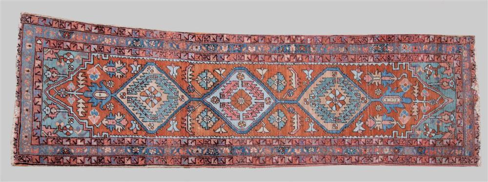 ANTIQUE CAUCASUS TRIBAL WOOL RUNNERANTIQUE 33b9dd