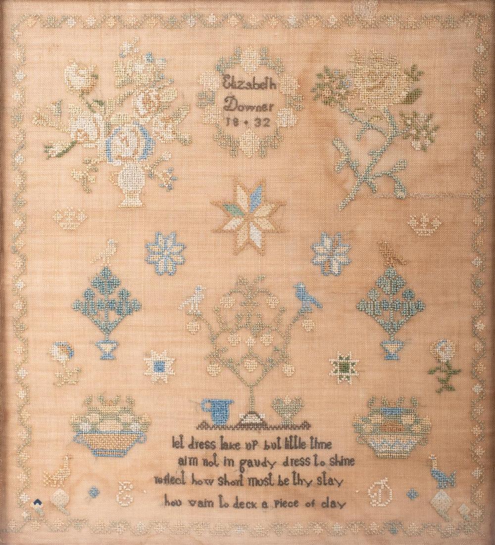 ENGLISH SAMPLER STITCHED BY ELIZABETH 33b9d8