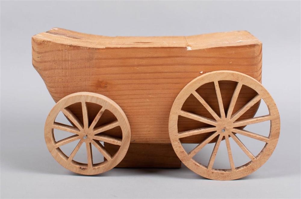 CHEF MESNIER CARVED WOODEN CARRIAGE