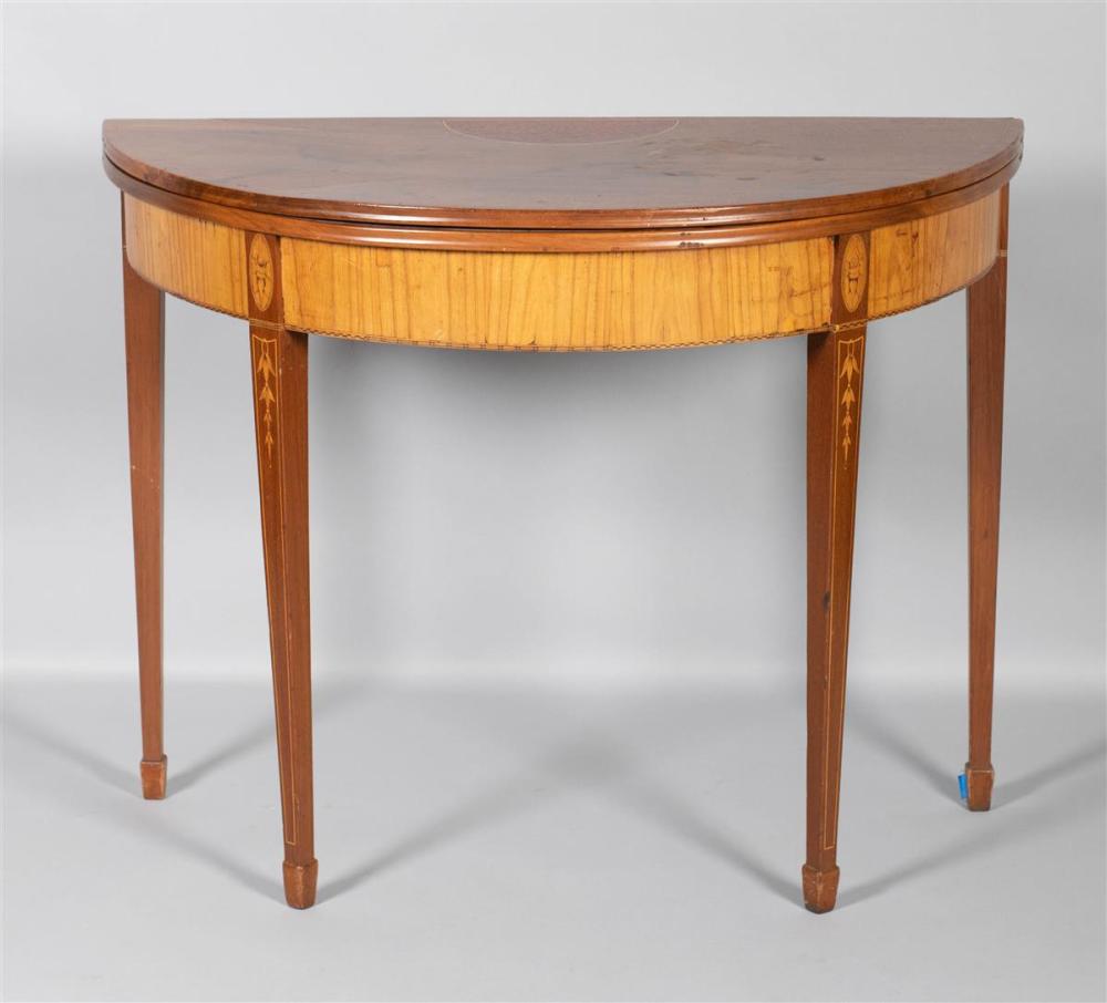 FEDERAL INLAID MAHOGANY GAMES TABLE,