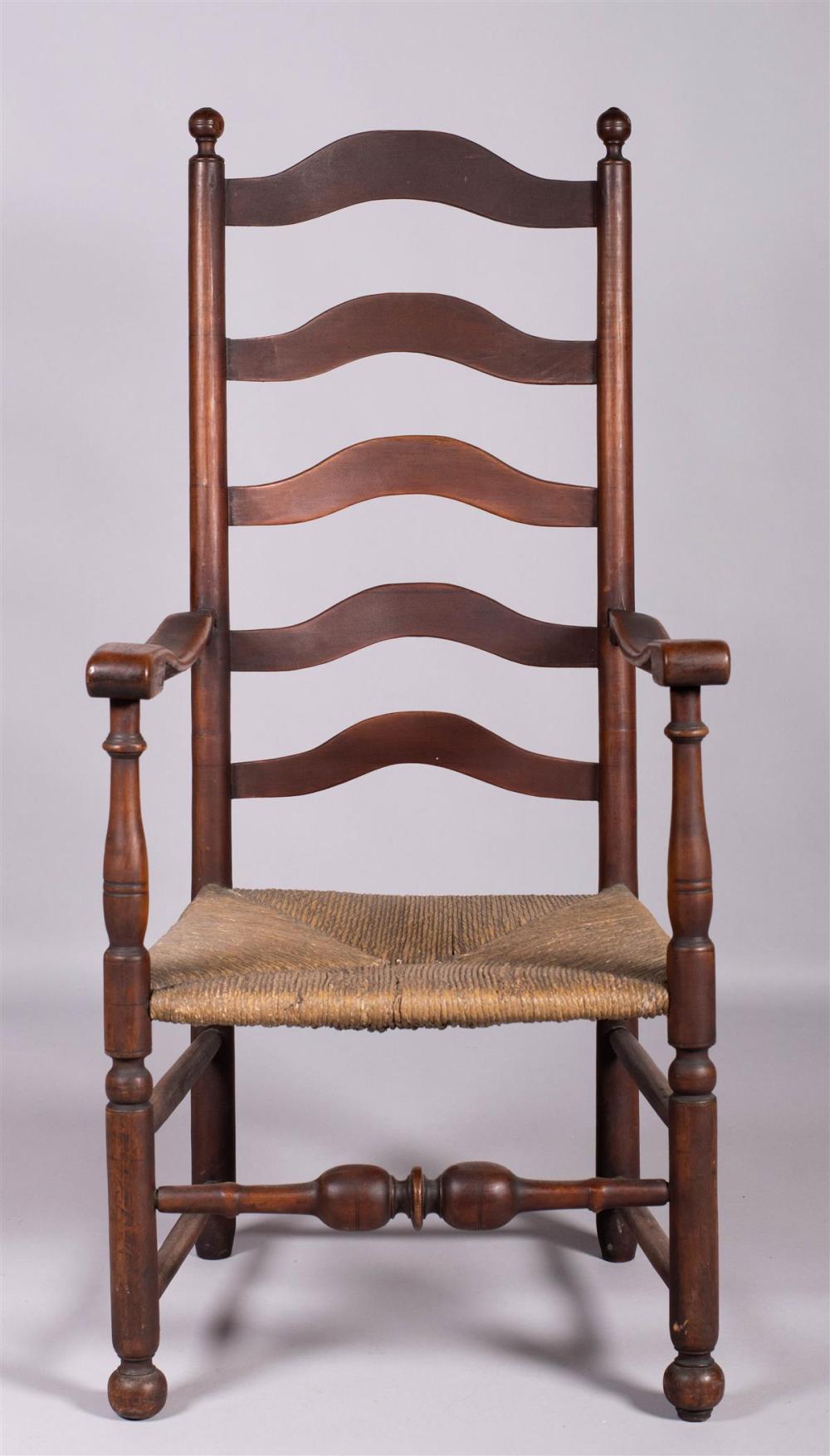 COUNTRY CHERRY LADDERBACK ARMCHAIR,