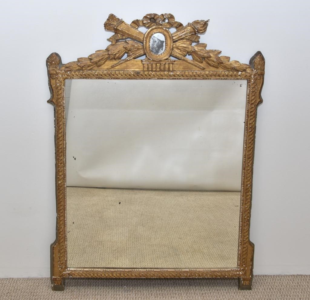 Large French gilt carved mirror  339332