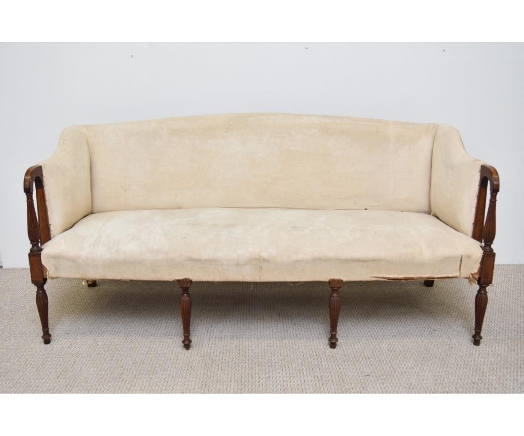 Boston Sheraton mahogany sofa,