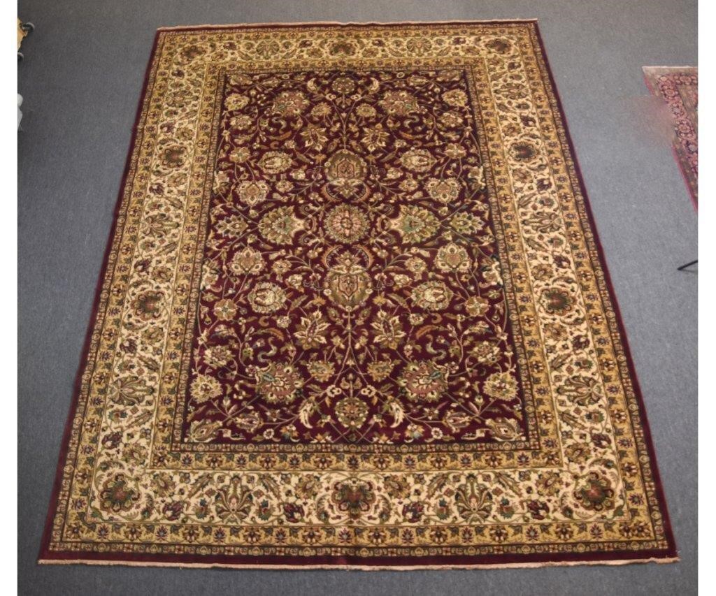 Palace size Agra carpet with maroon 339356