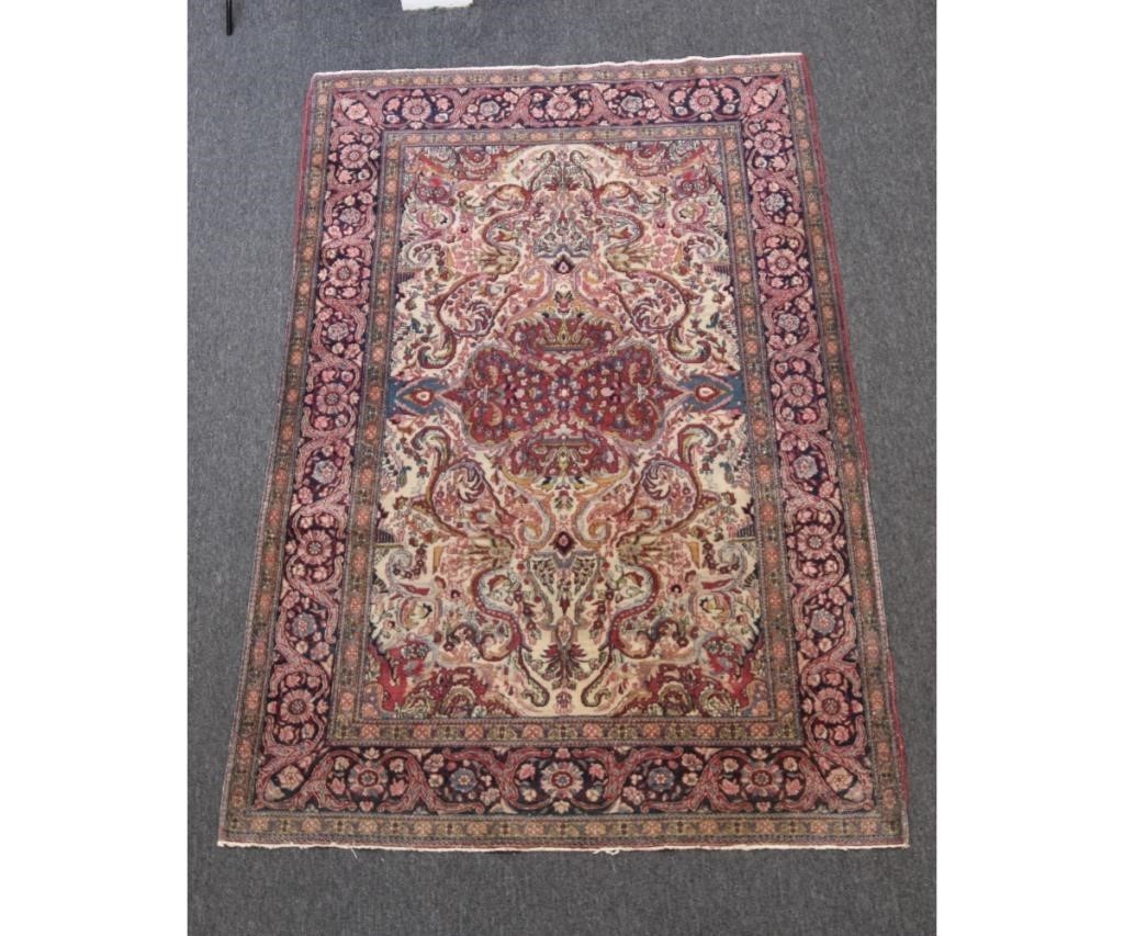 Antique Isphan center hall carpet 339359