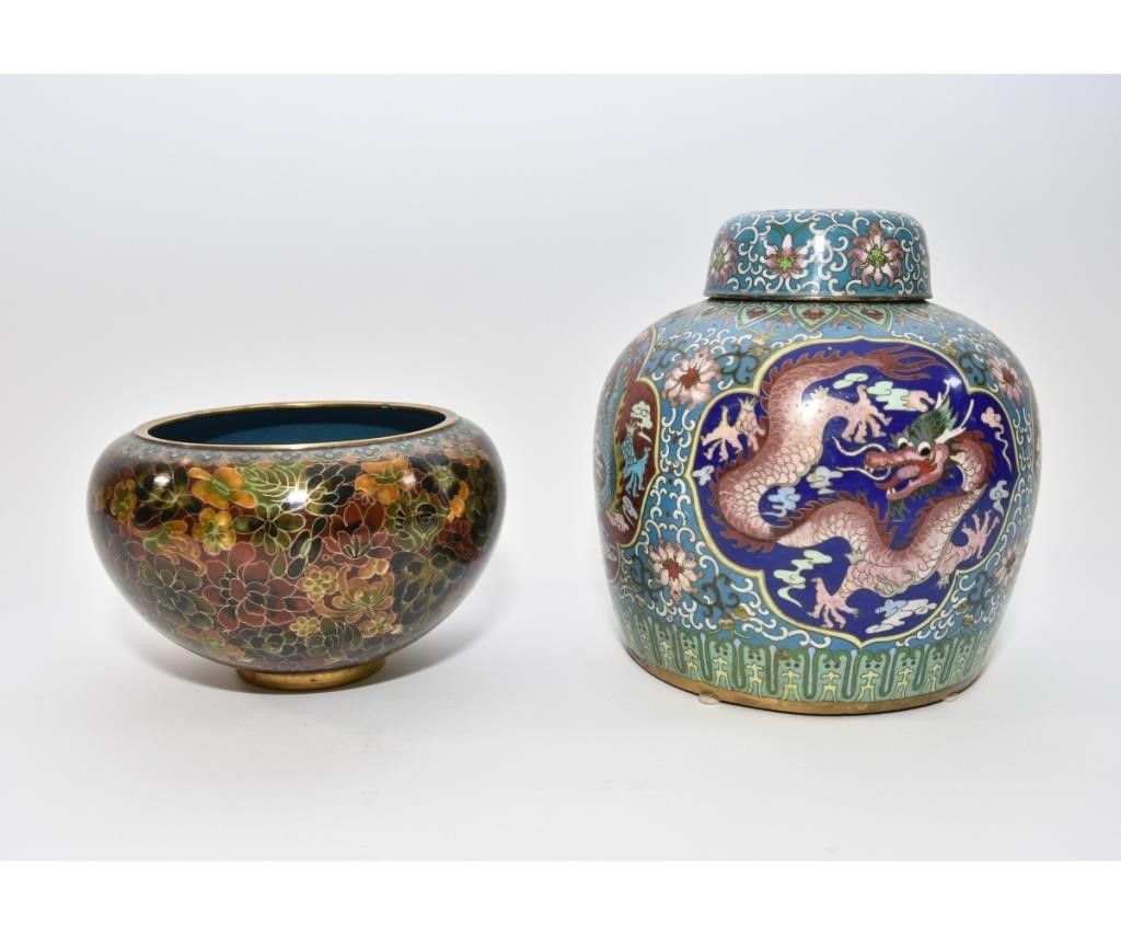 Chinese cloisonne ginger jar  339363