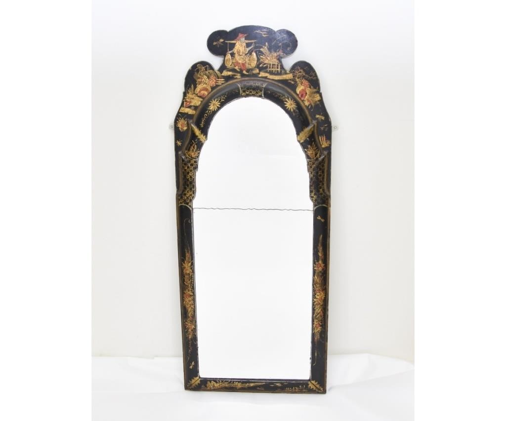 Queen Anne Japanned mirror bearing 339389