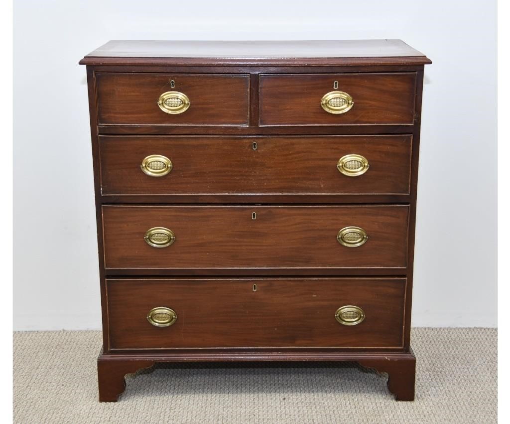 Georgian mahogany inlaid chest