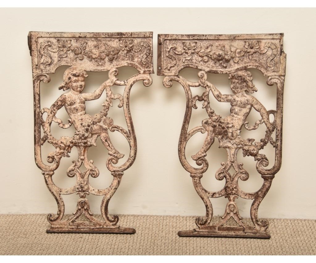 Pair of cast iron architectural