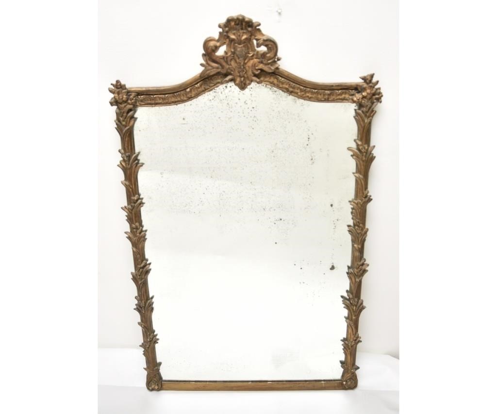 Gilt plaster framed mirror, circa