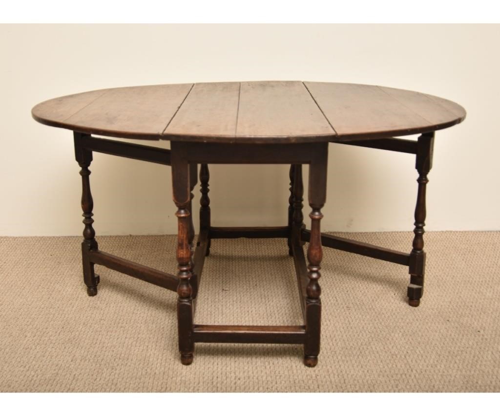 William Mary oak gate leg table  33938f