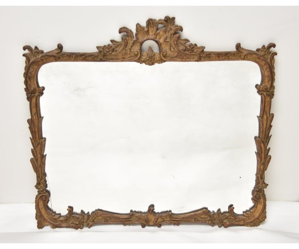 Gilt plaster framed mirror, circa