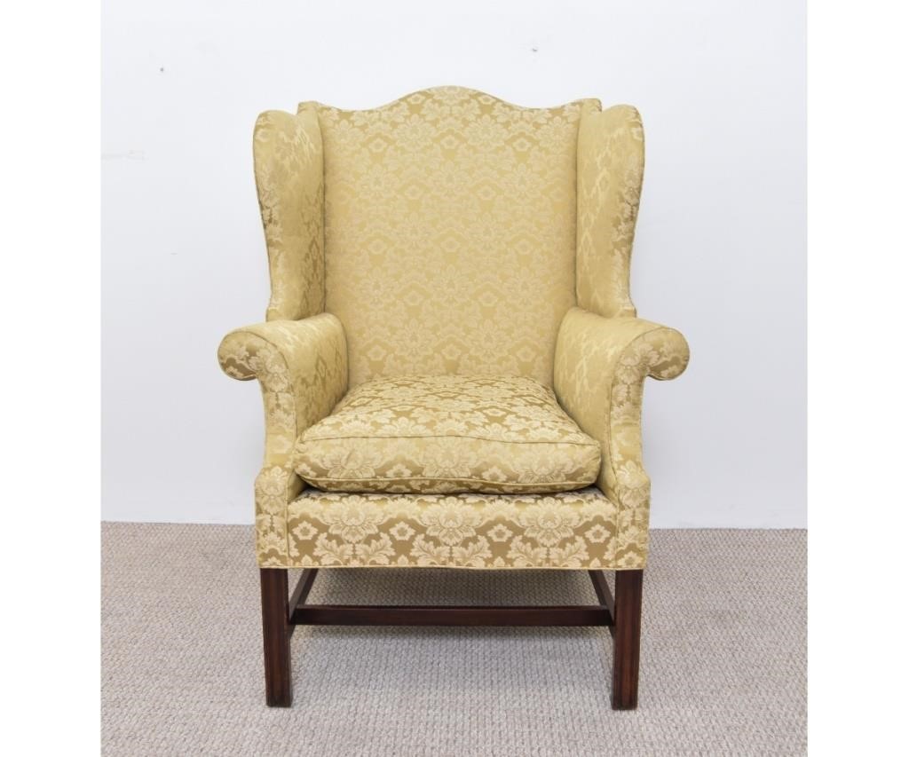 Chippendale mahogany wing chair 3393ba