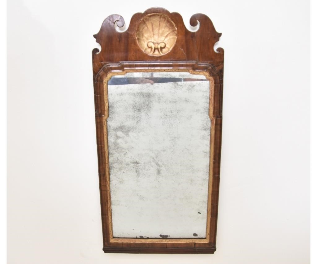 Georgian mahogany mirror, 18th