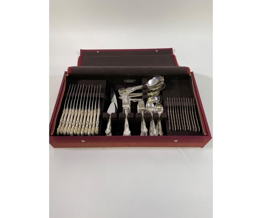 Sterling silver flatware service for