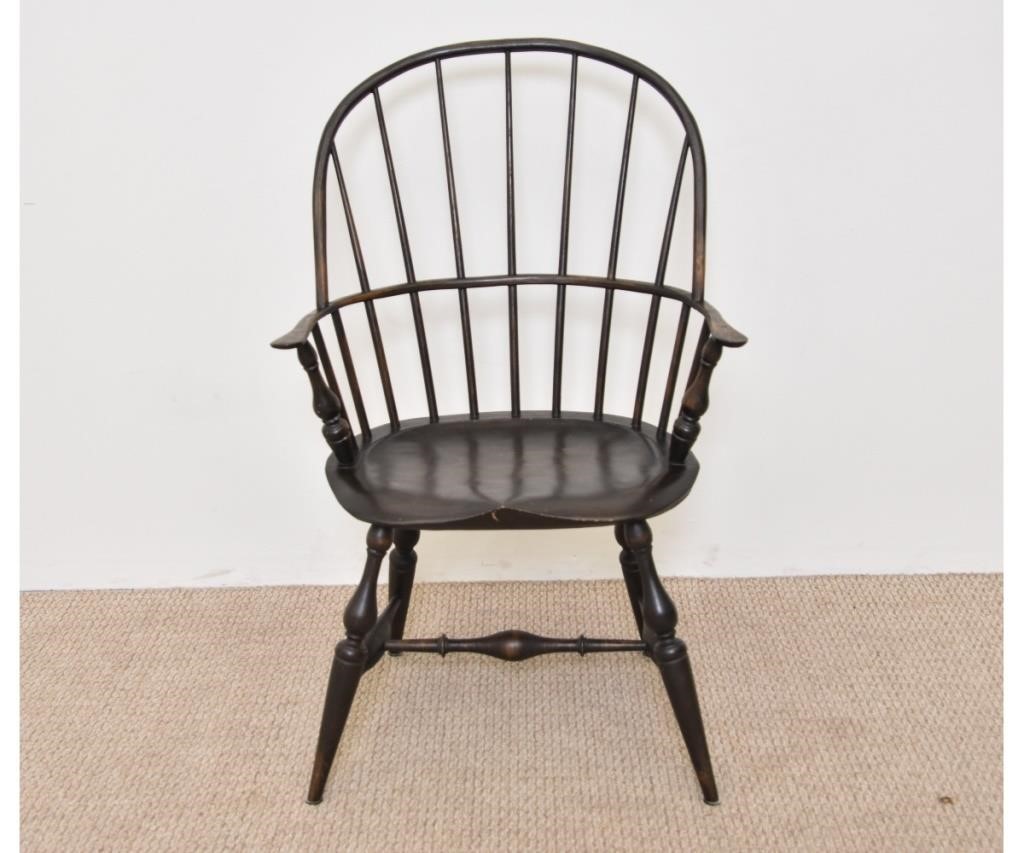 Reproduction sack back Windsor armchair,