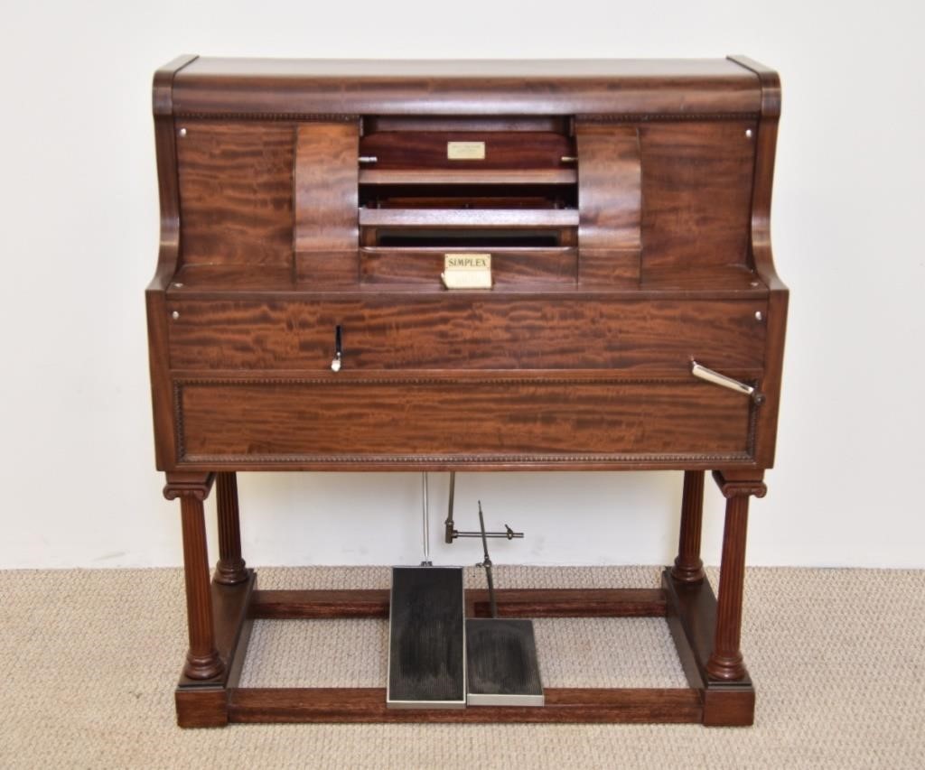 Simplex piano player manufactured