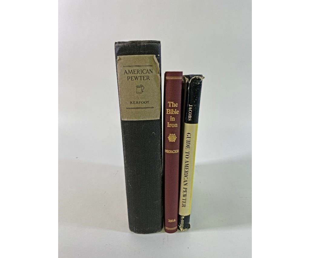 Three books on antiques belonging