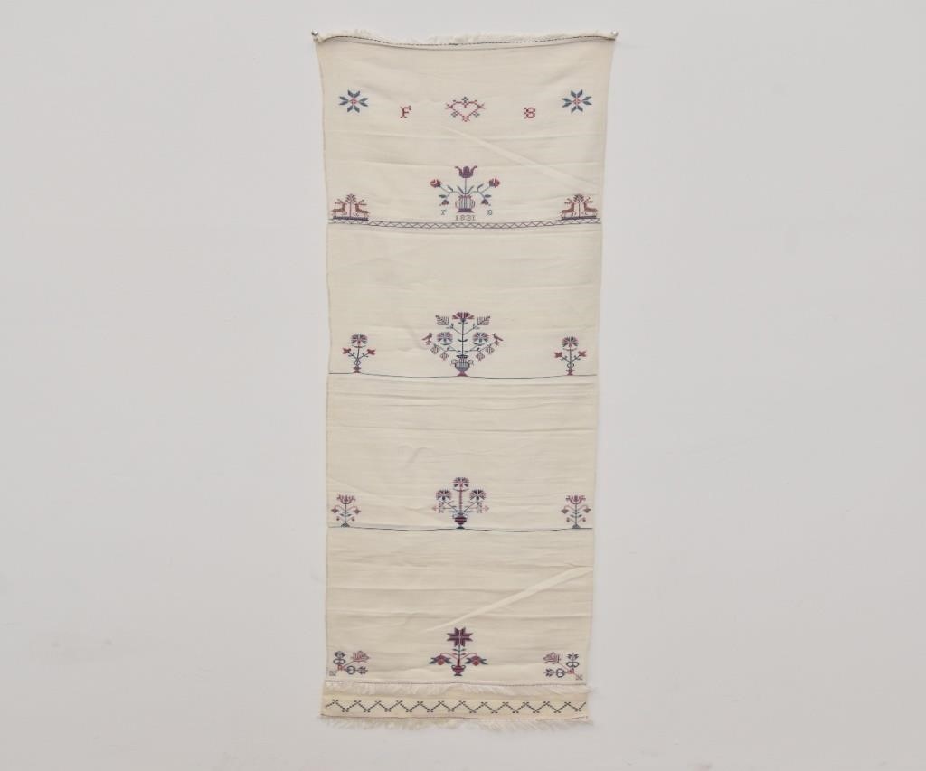 Pennsylvania show towel dated 1831  33943b