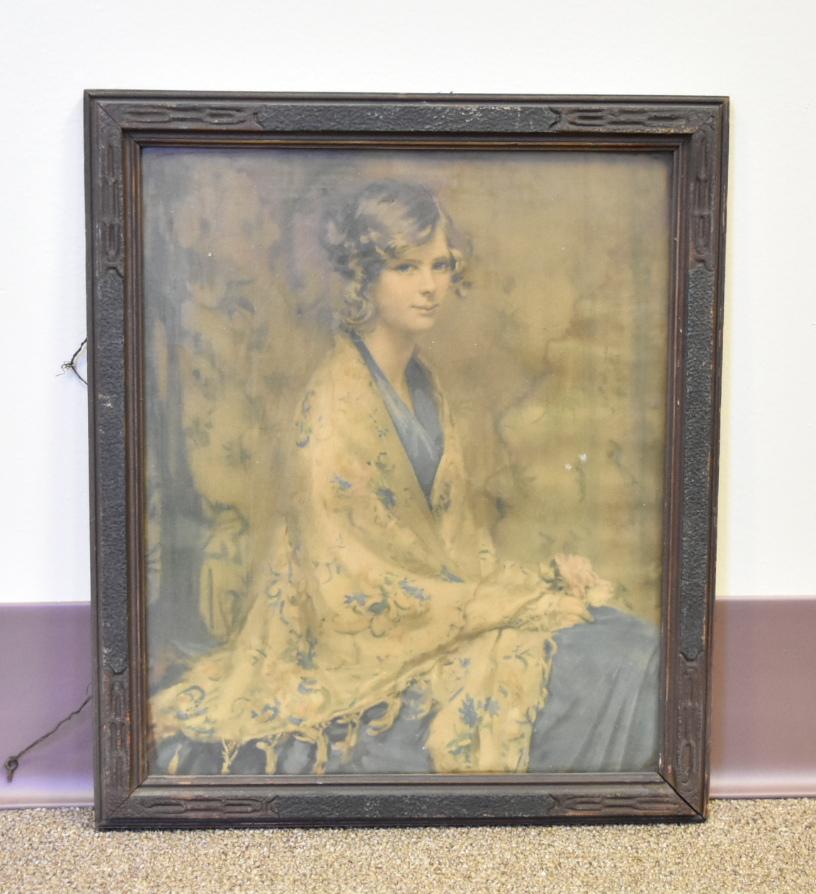 AN OIL PAINTING BLONDE FEMALE 339448