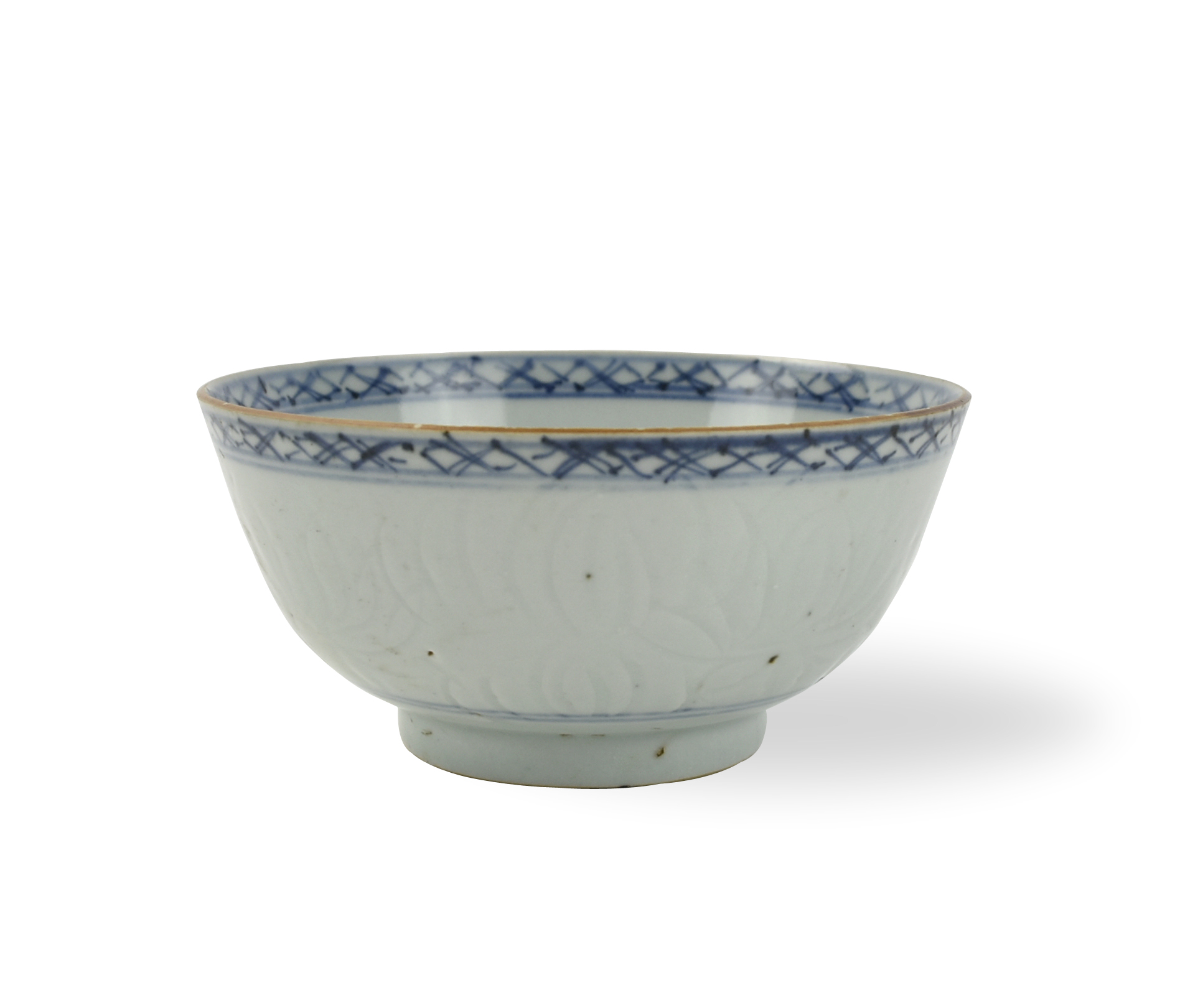 CHINESE BLUE WHITE BOWL 18TH 339464