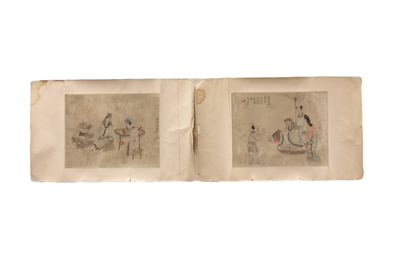 PAIR OF CHINESE PAINTINGS OF SCHOLARS,QING