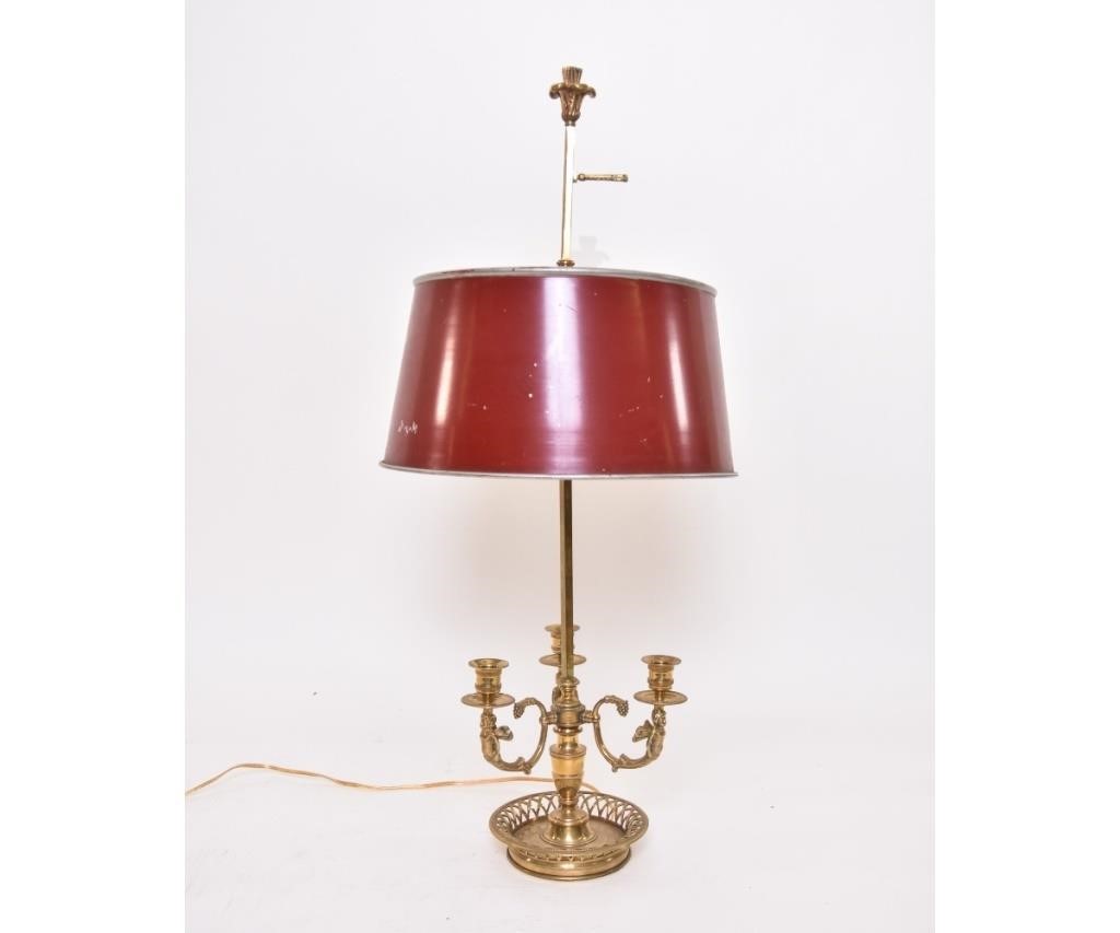 Ornate French brass bouillot lamp 3394e9