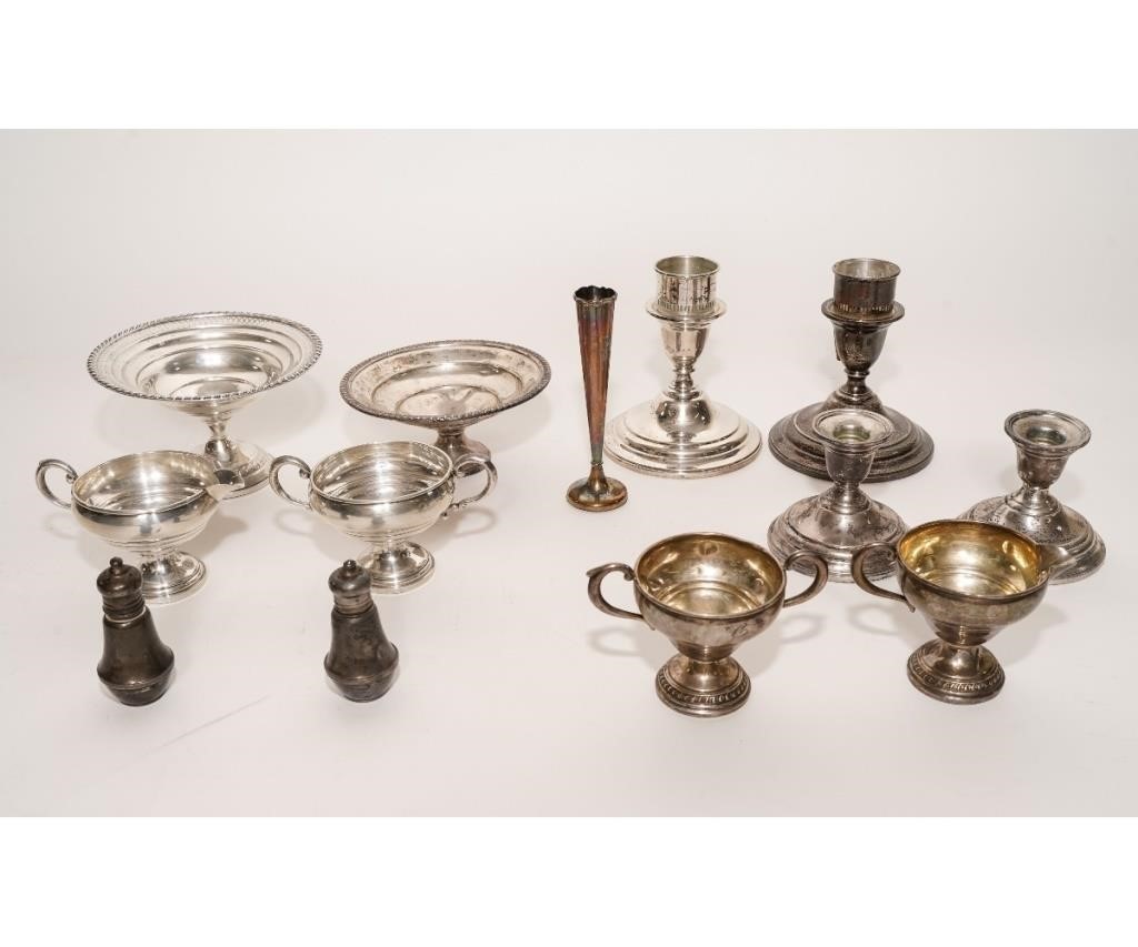 Lot of weighted sterling silver tableware