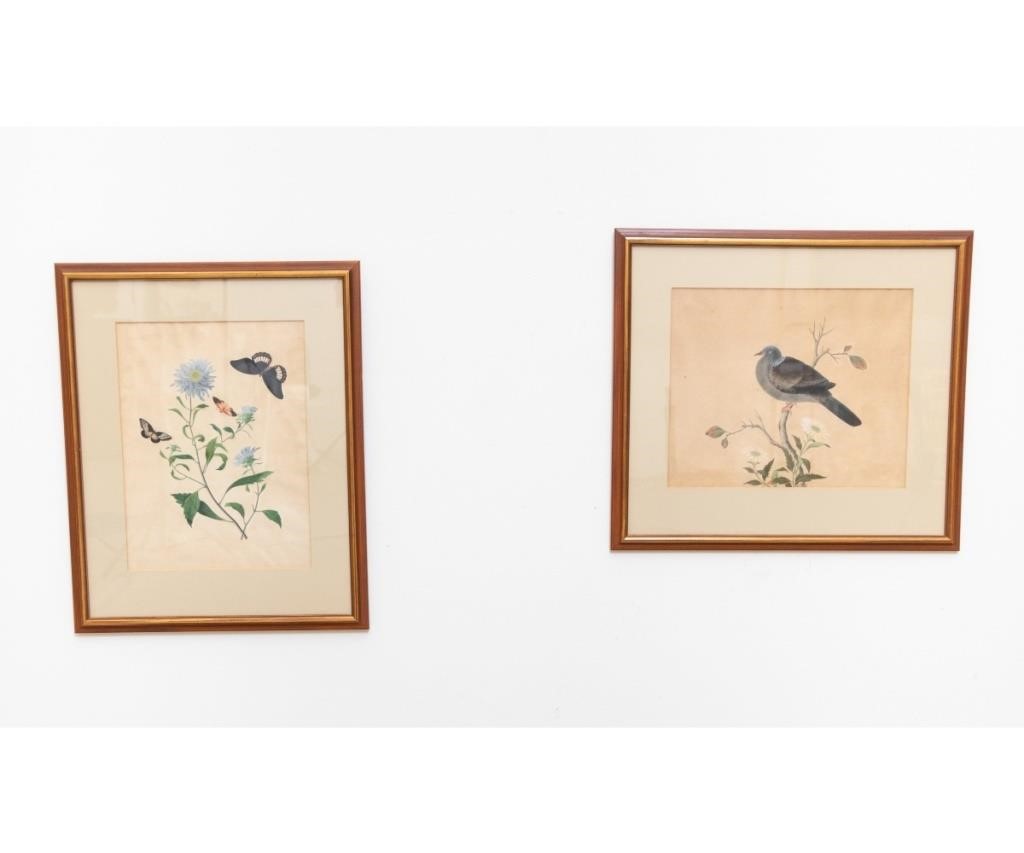 Two framed and matted Chinese watercolors 3395a5