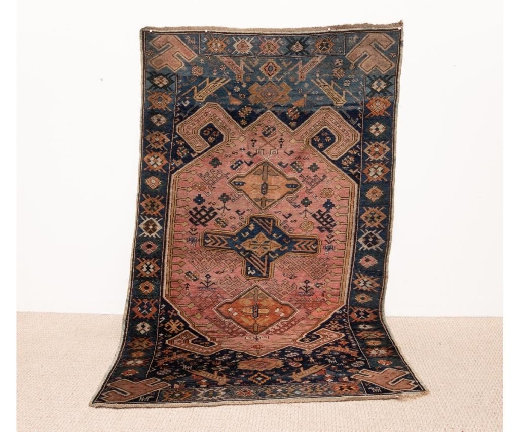 Tribal Kazak center hall carpet  3395a9