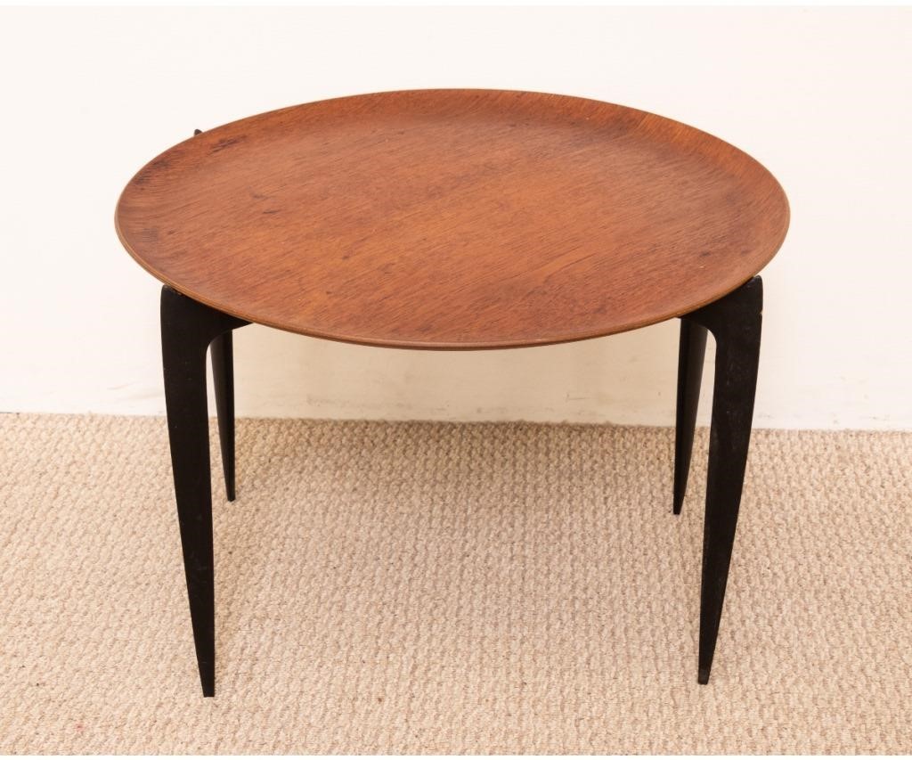 Mid century modern round table 3395ab