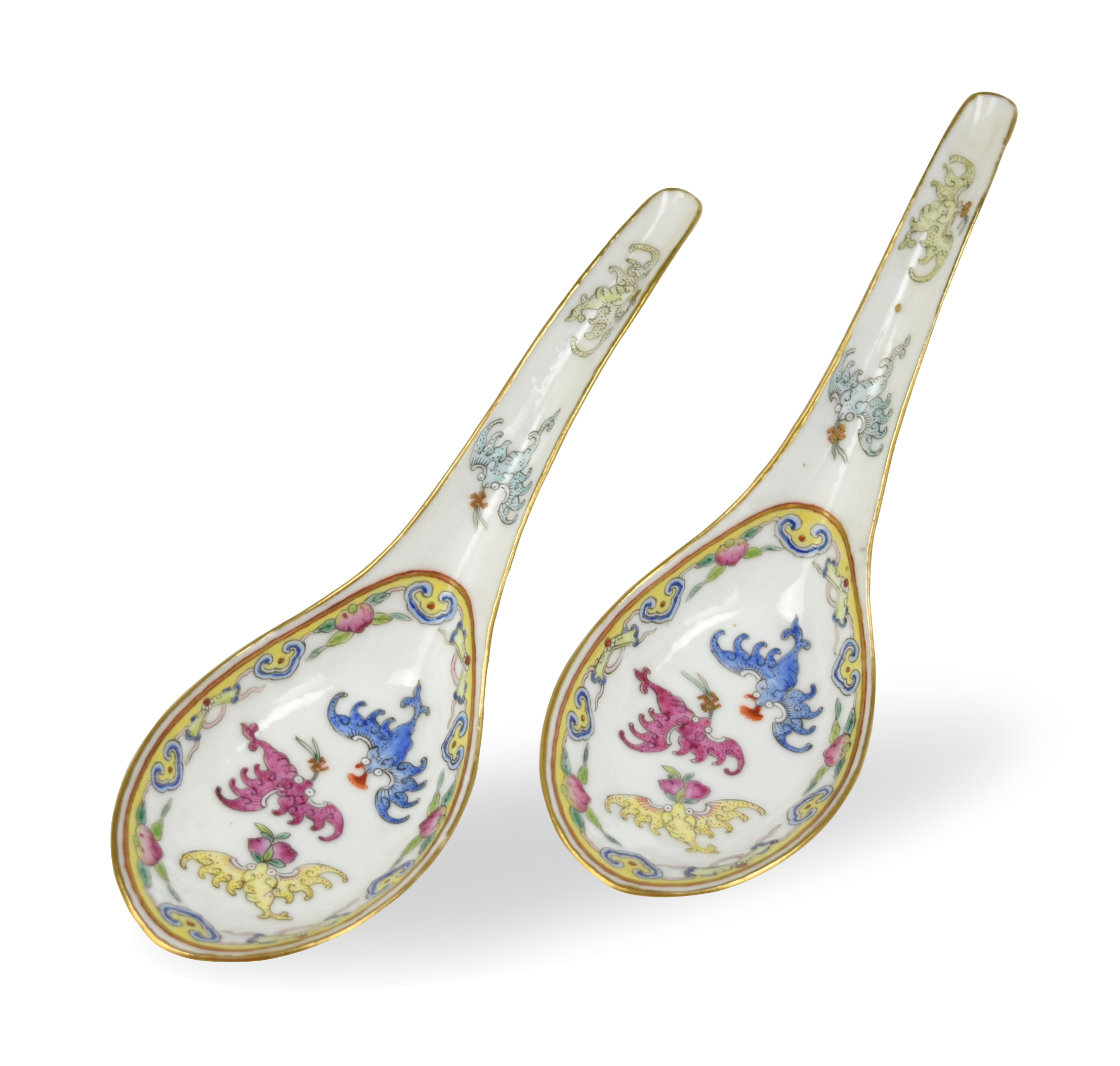 PAIR OF CHINESE IMPERIAL SPOONS,