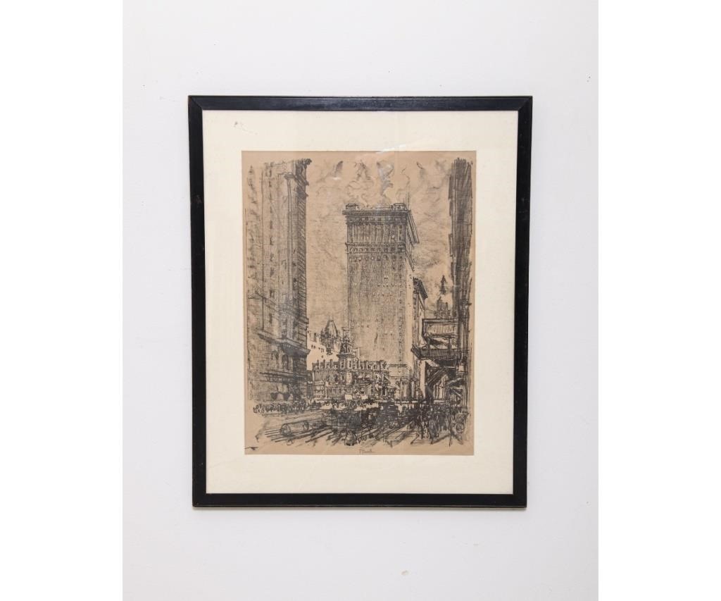 Joseph Pennell etching, The Union League,