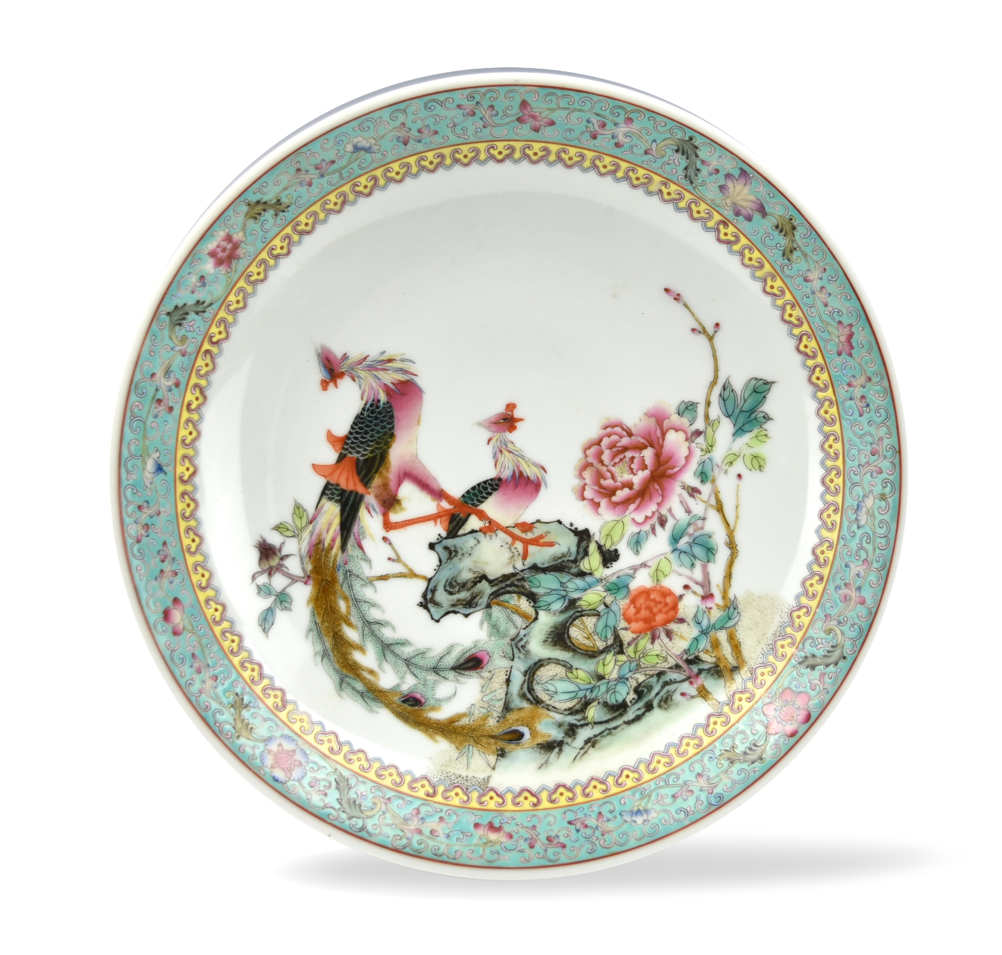 CHINESE FAMILLE ROSE CHARGER W  3396ce