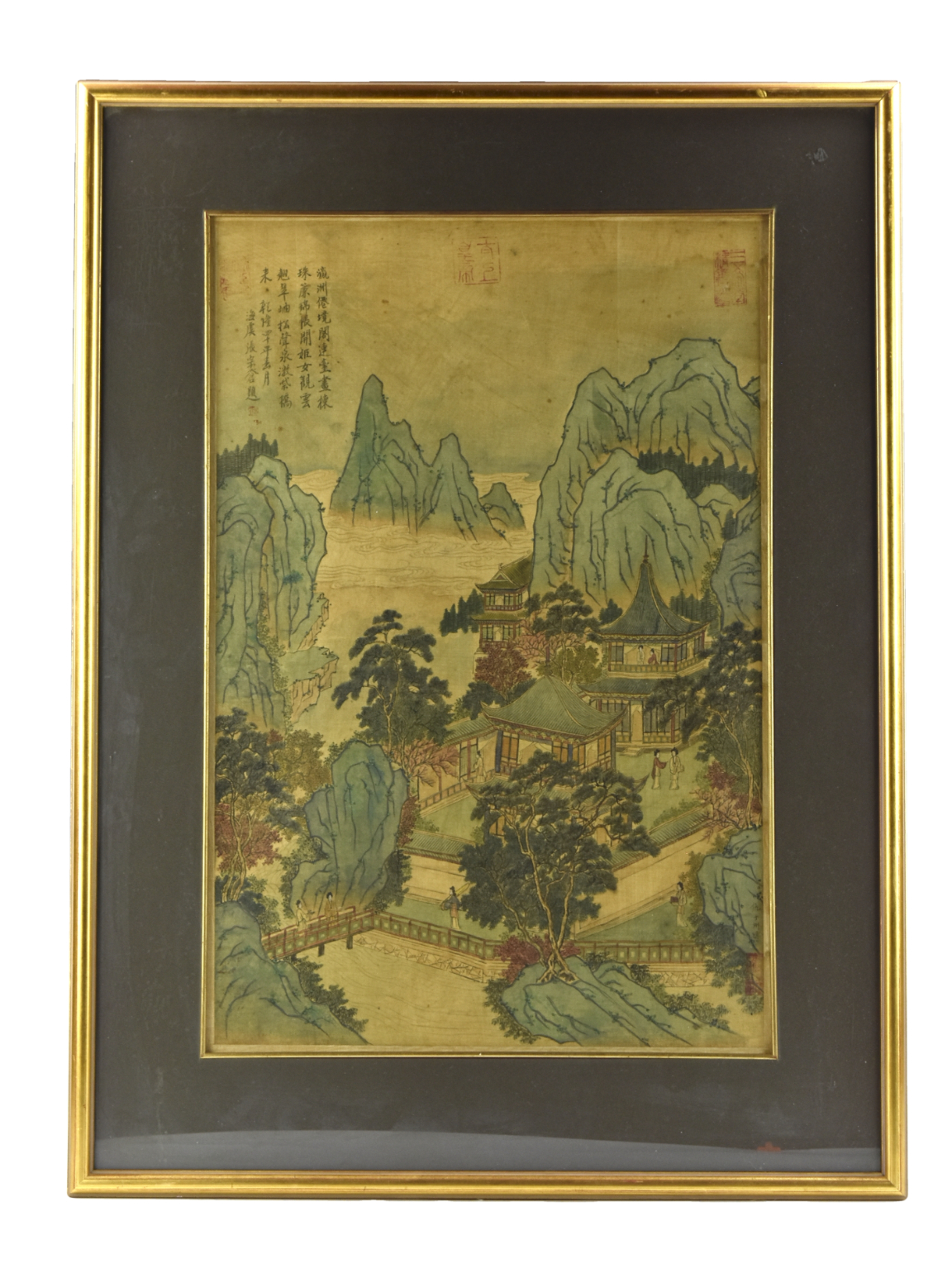 CHINESE FRAMED PAINTING OF LANDSCAPE 3396e8