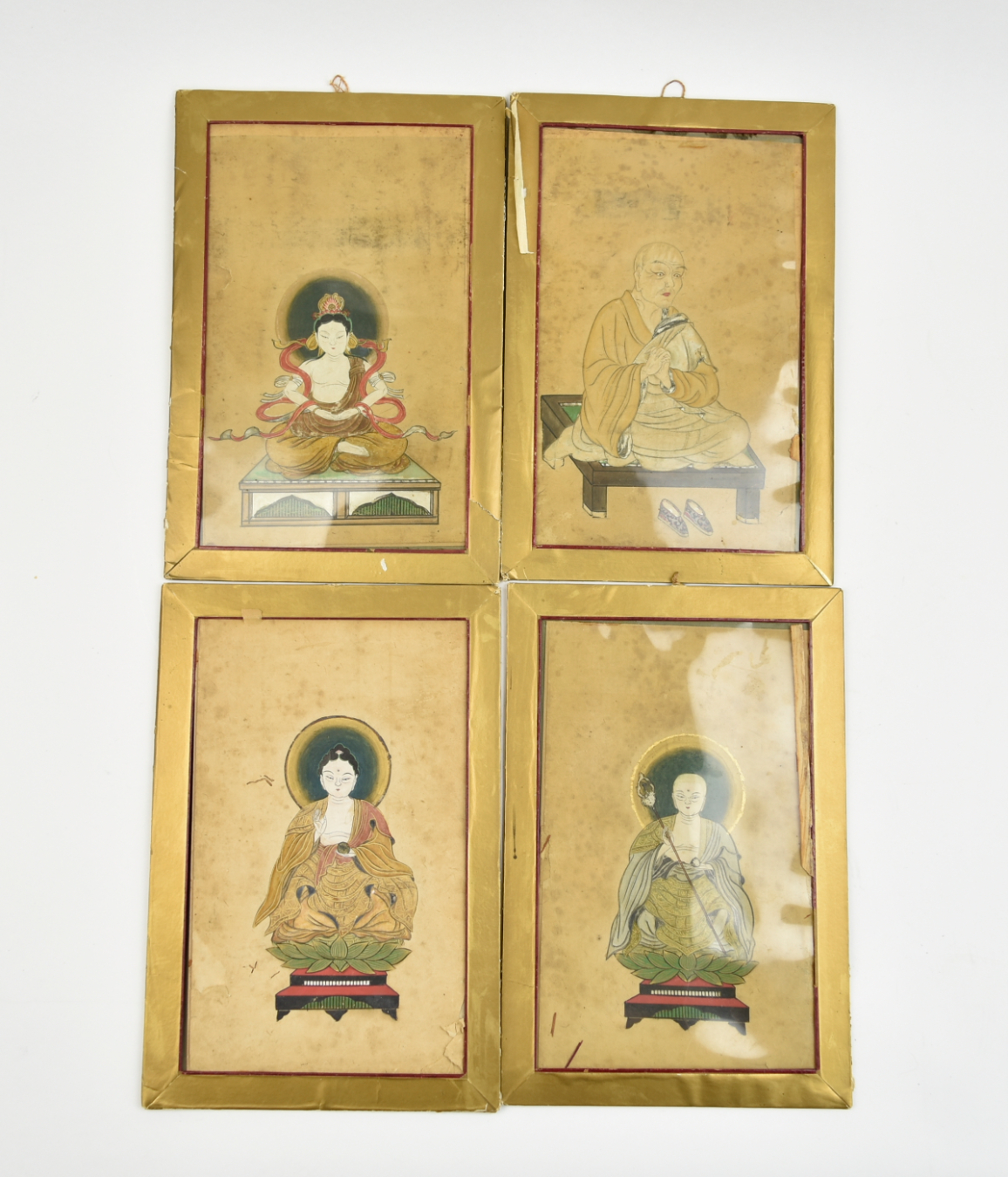 4 JAPANESE BUDDHA PAINTING ON PAPER 339708