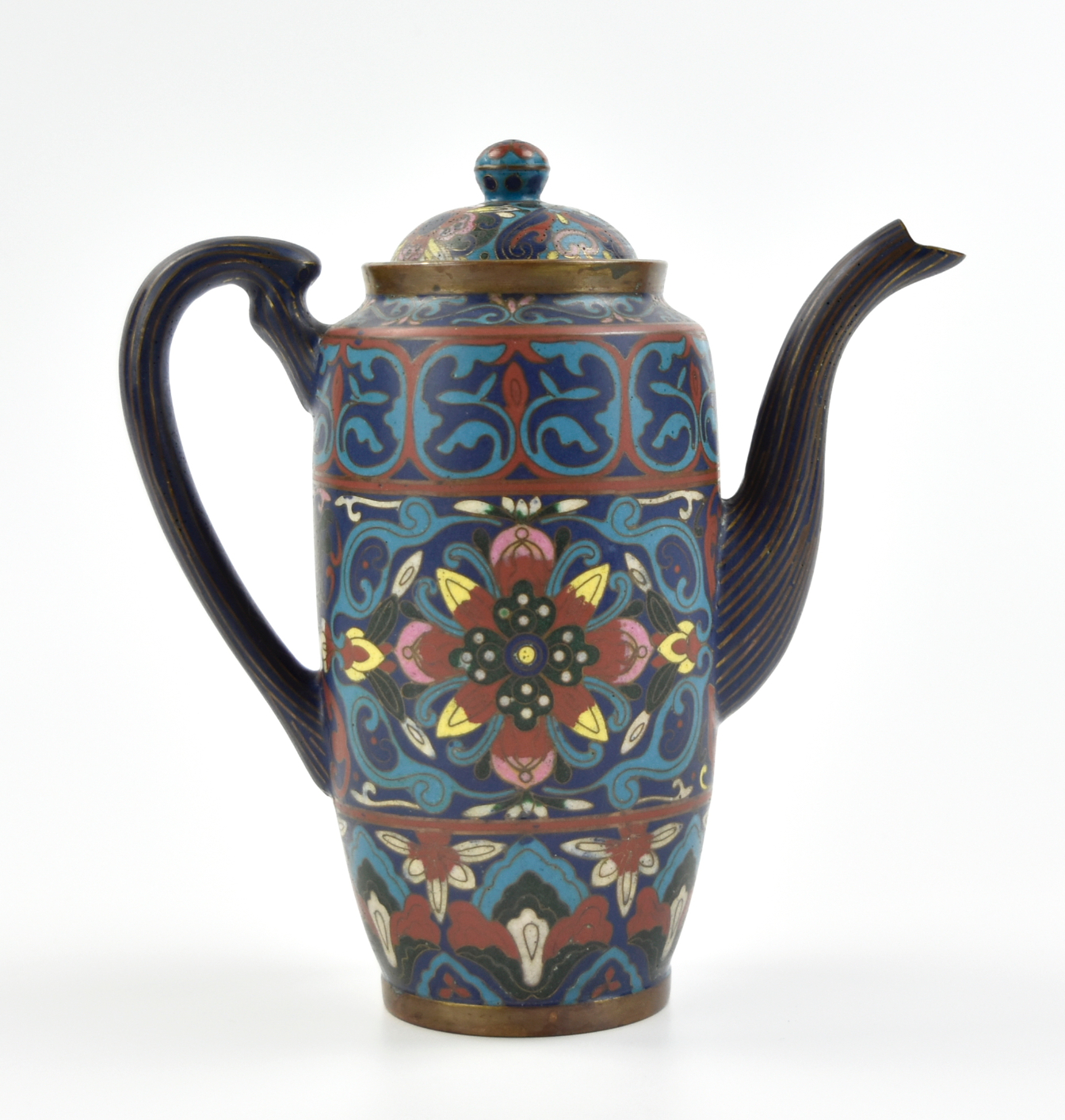 CHINESE CLOISONNE WINE POT, ROC