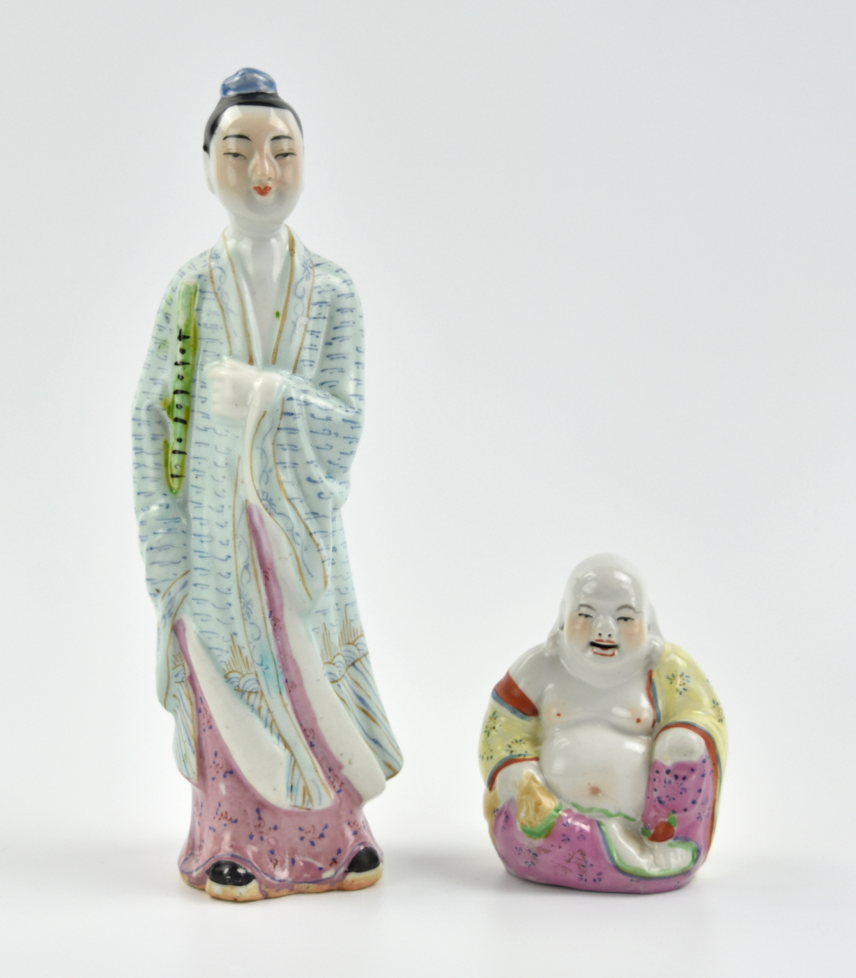 2 CHINESE FAMILLE ROSE FIGURES  3397c0