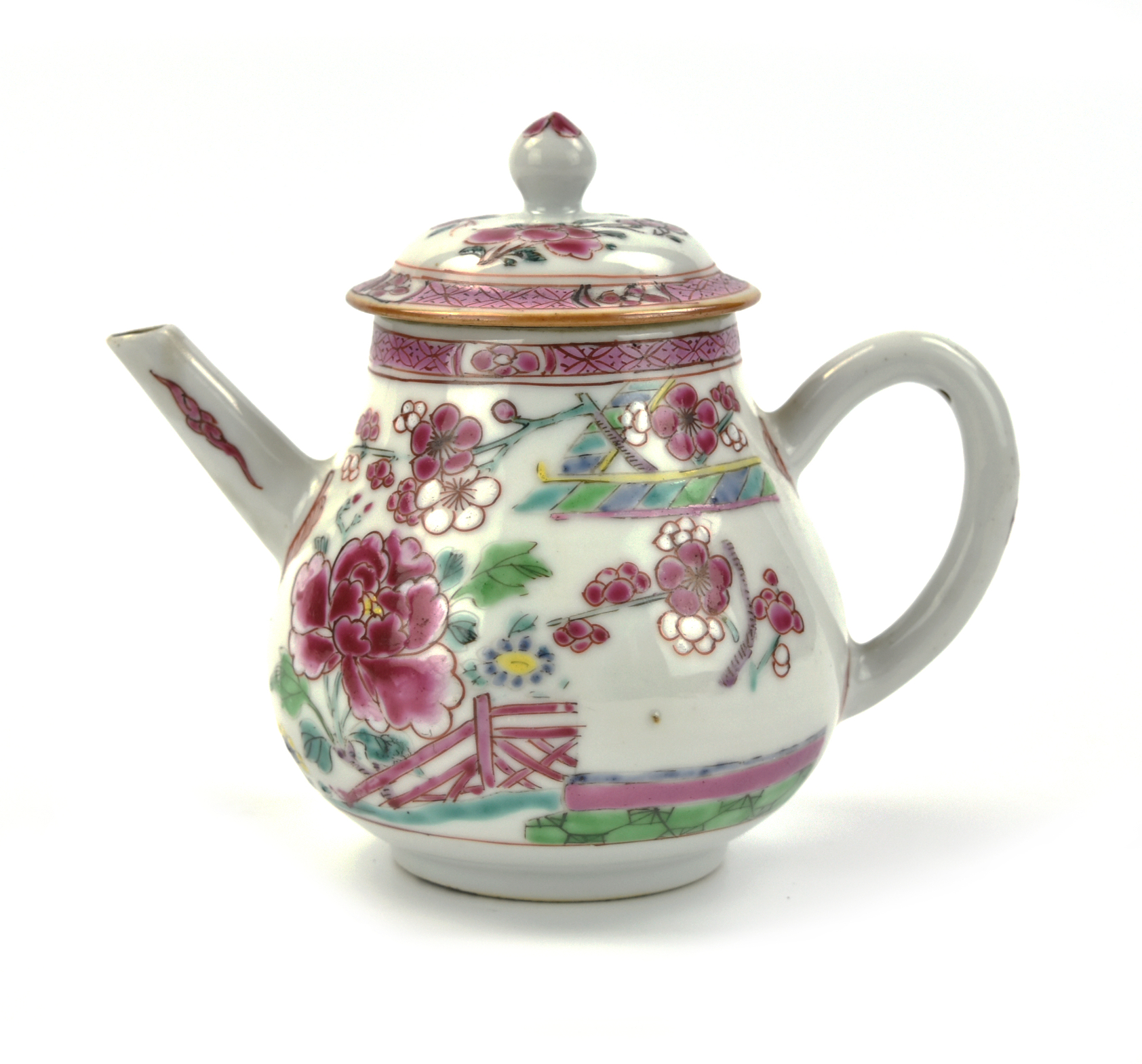 CHINESE FAMILLE ROSE TEAPOT YONGZHENG 33980a