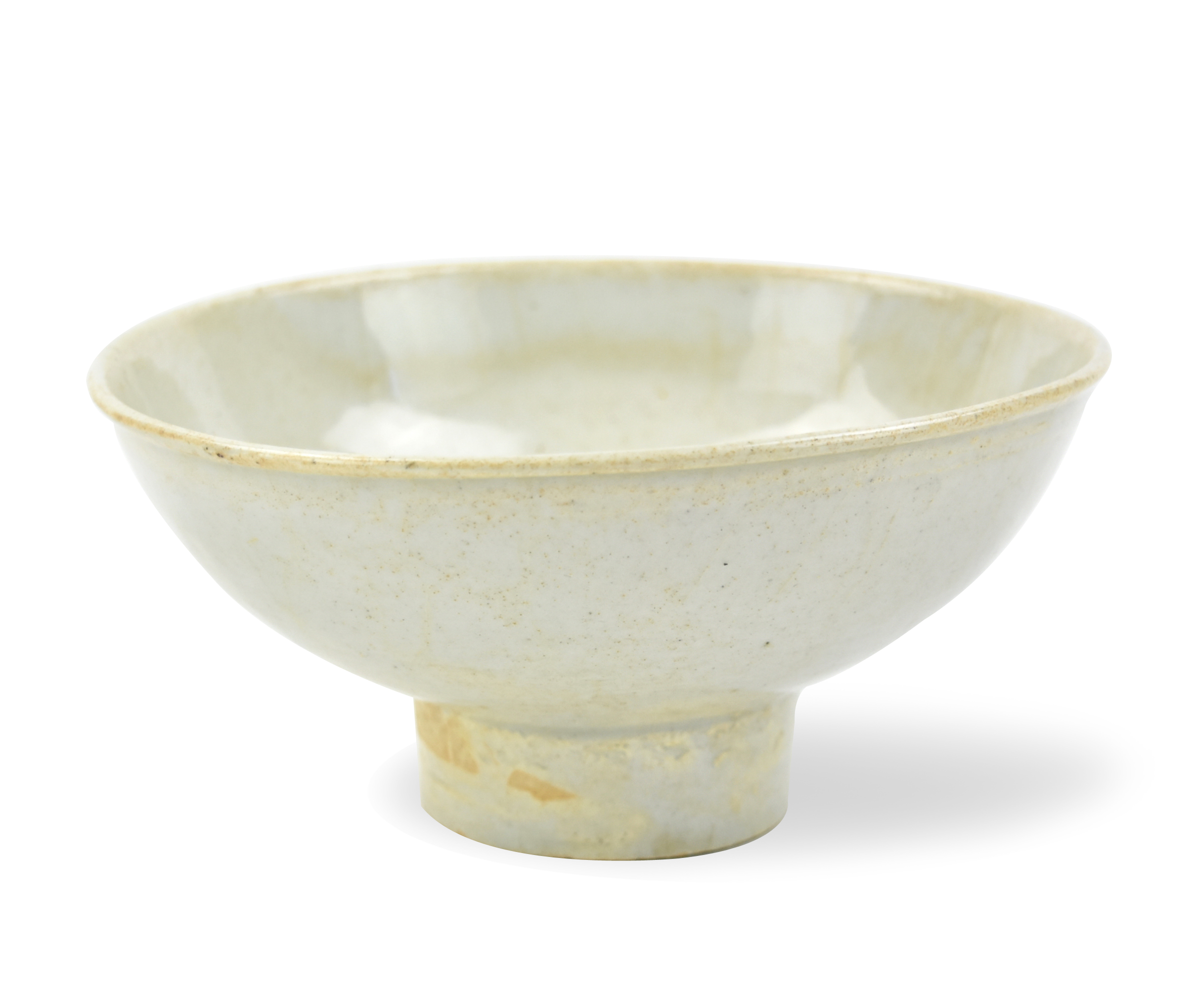 CHINESE QINGBAI GLAZED STEM BOWL,