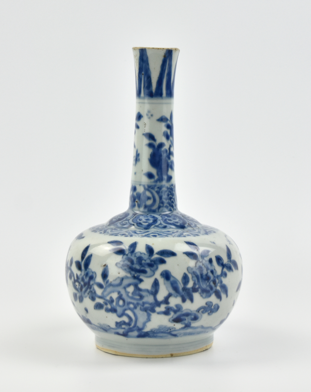 CHINESE BLUE & WHITE VASE, TIANQI